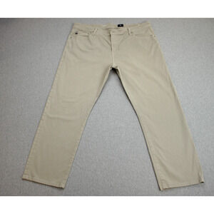 AG Adriano Goldschmied Pants Men 40 x 32 Beige The Graduate Cotton Blend Stretch